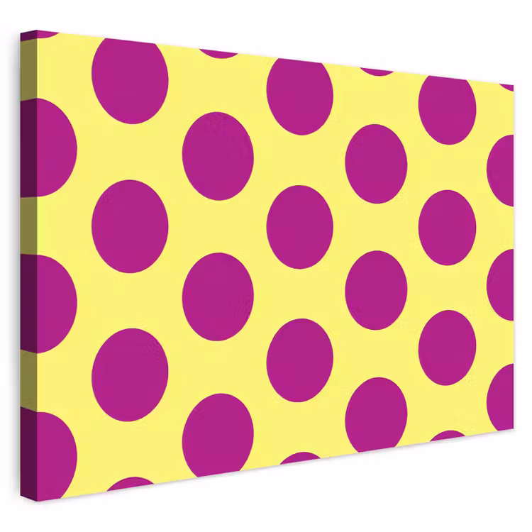 Buiten canvas - Dots - Klassiek - Geel — 1