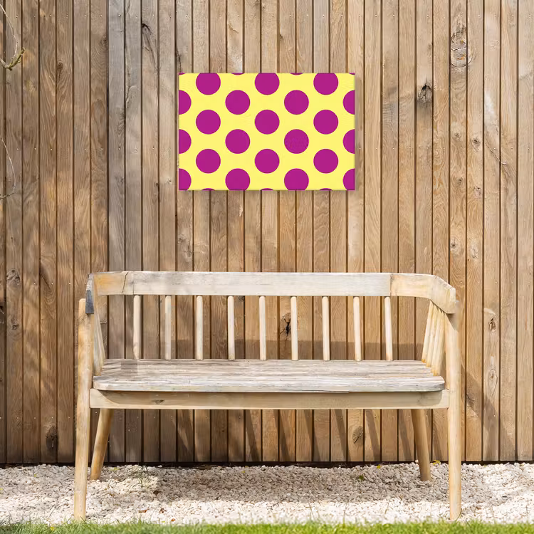 Buiten canvas - Dots - Klassiek - Geel — 3