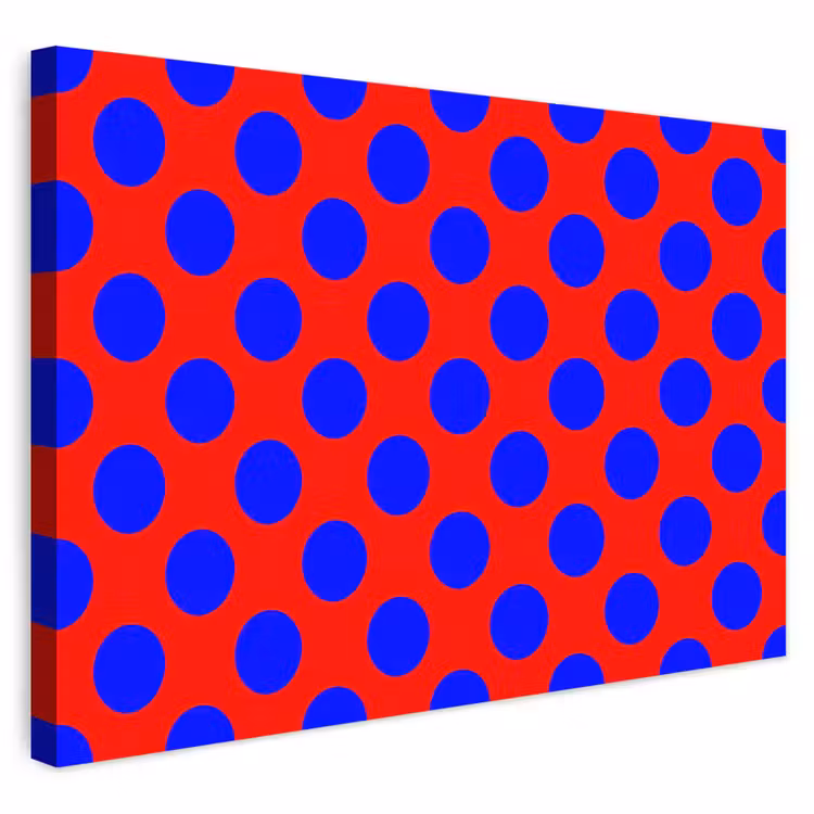 Buiten canvas - Dots - Klassiek - Rood — 1