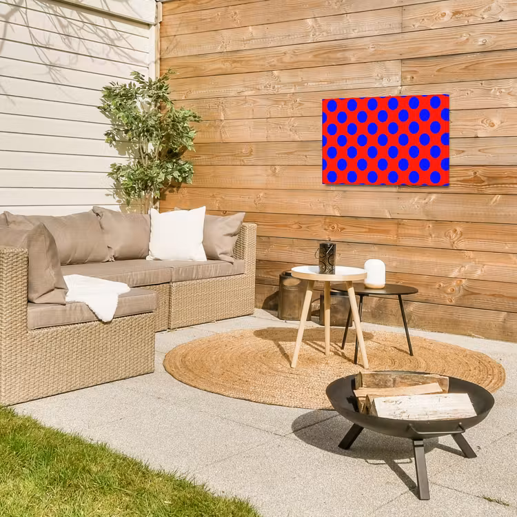 Buiten canvas - Dots - Klassiek - Rood — 5