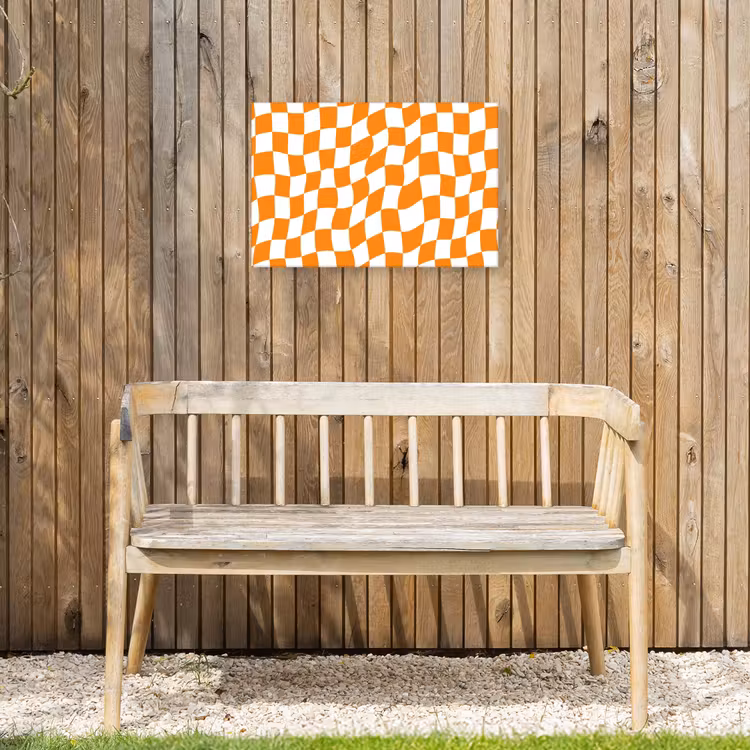 Buiten canvas - Golvend - Patroon - Oranje — 3