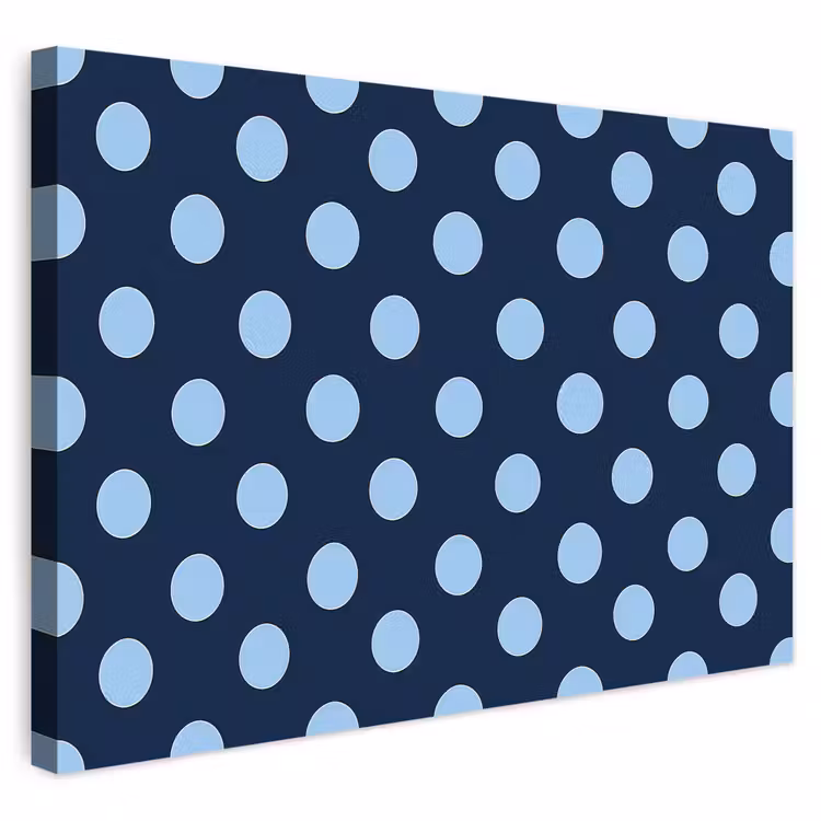 Buiten canvas - Klassiek - Dots - Blauw — 1