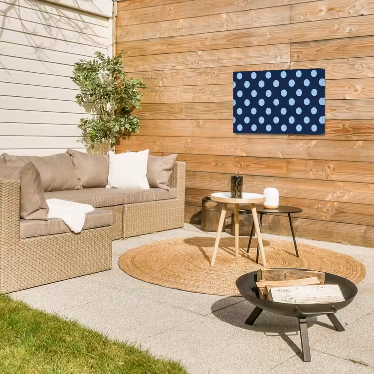 Buiten canvas - Klassiek - Dots - Blauw — 5