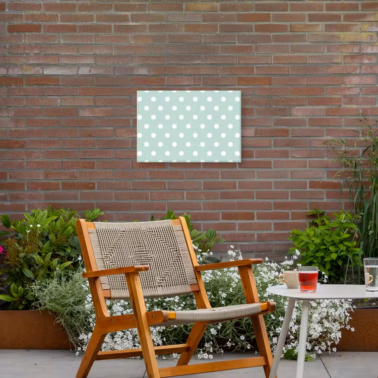 Buiten canvas - Klassiek - Polka - Groen — 2