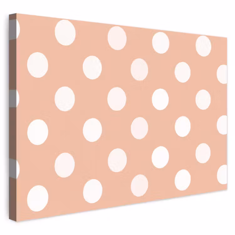 Buiten canvas - Klassiek - Polka - Perzik — 1