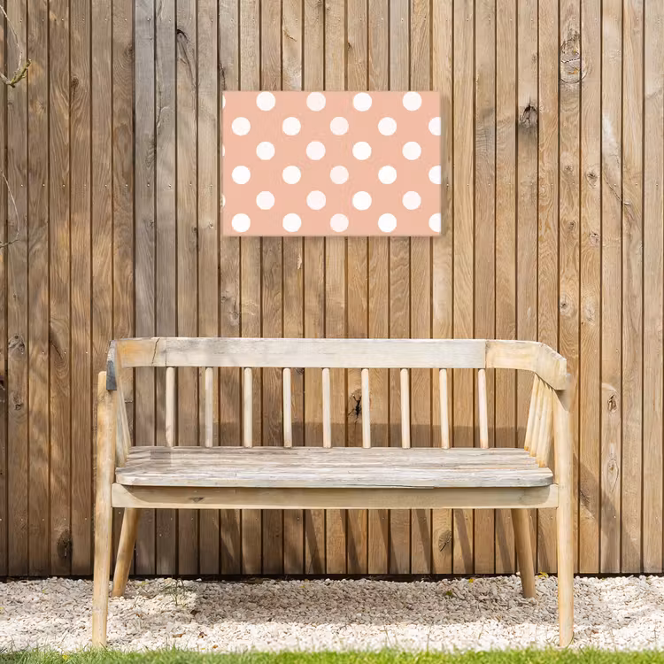 Buiten canvas - Klassiek - Polka - Perzik — 3