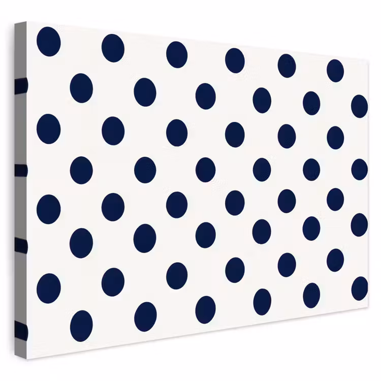 Buiten canvas - Klassiek - Stippen - Blauw — 1