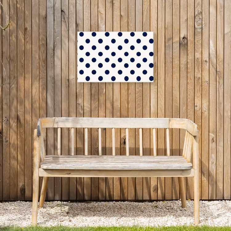 Buiten canvas - Klassiek - Stippen - Blauw — 3