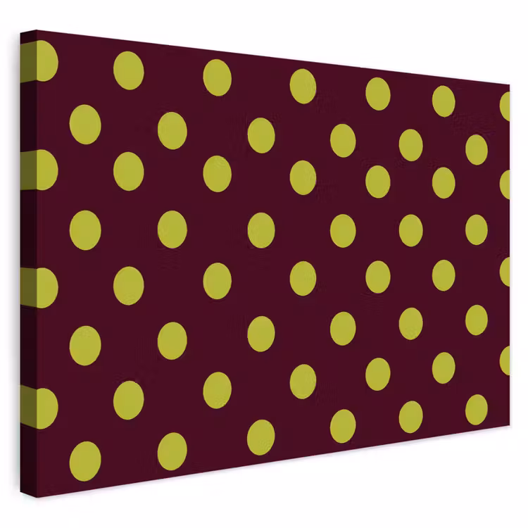 Buiten canvas - Klassiek - Stippen - Groen — 1