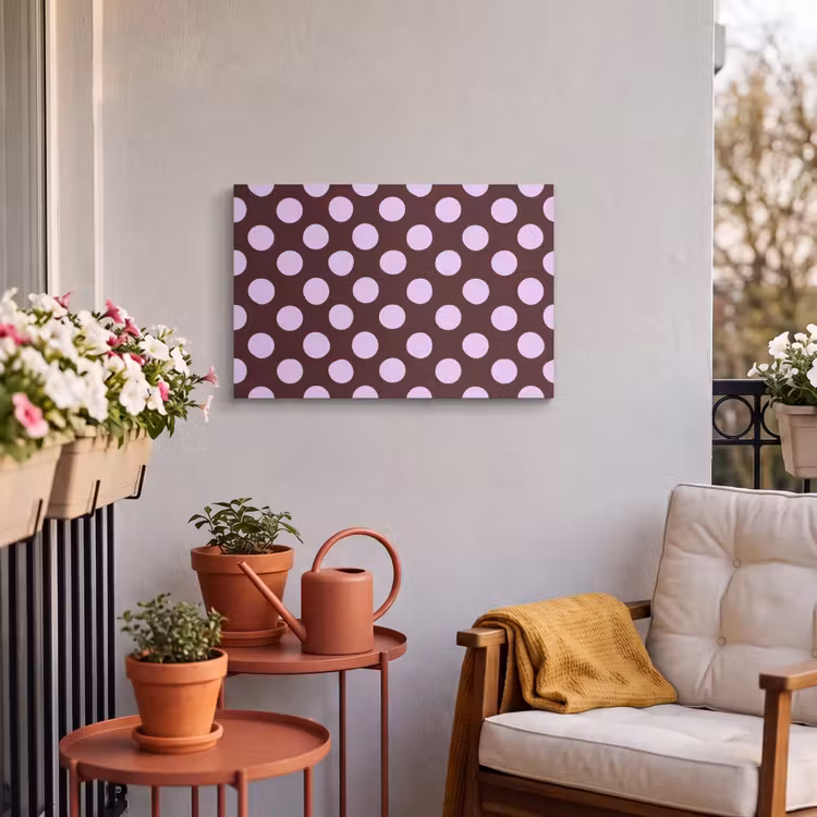 Buiten canvas - Klassiek - Stippen - Paars — 4