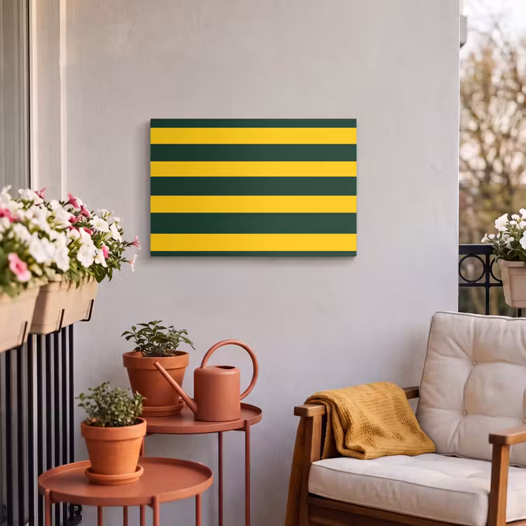 Buiten canvas - Klassiek - Strepen - Groen — 4