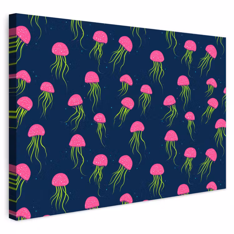 Buiten canvas - Kwallen - Diepzee - Neon — 1