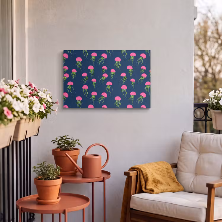 Buiten canvas - Kwallen - Diepzee - Neon — 4
