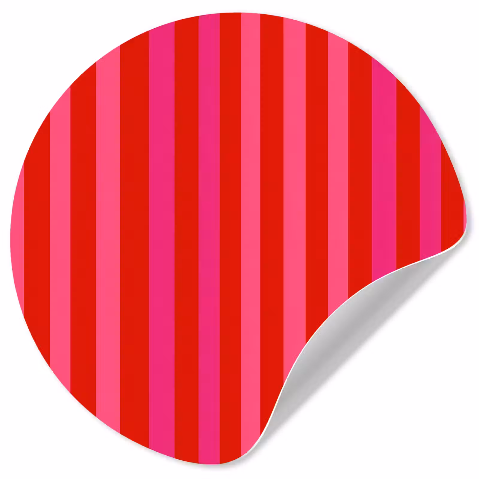 Behangcirkel - Verticaal - Strepen - Roze — 1