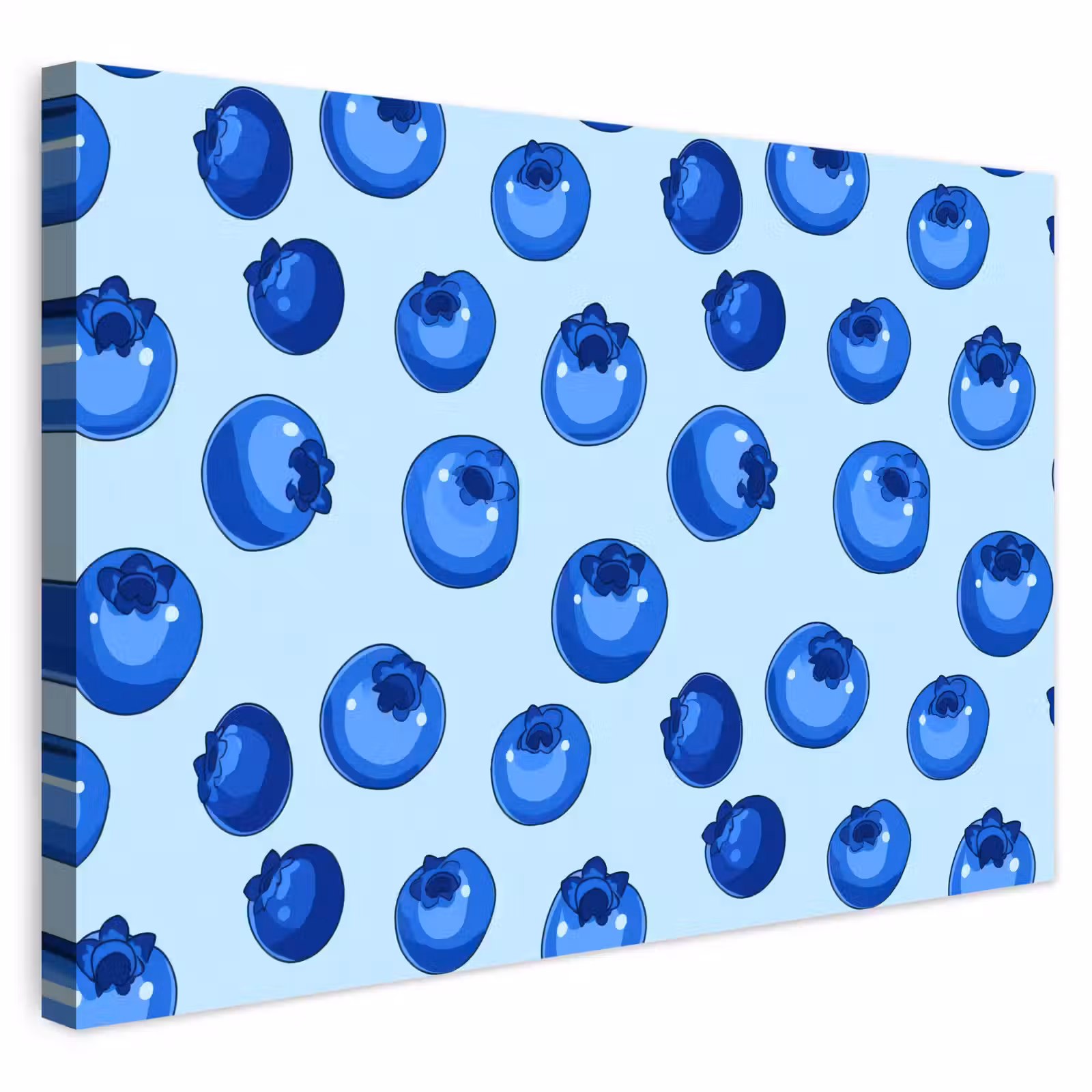 Buiten canvas - Bessen - Modern - Blauw — 1