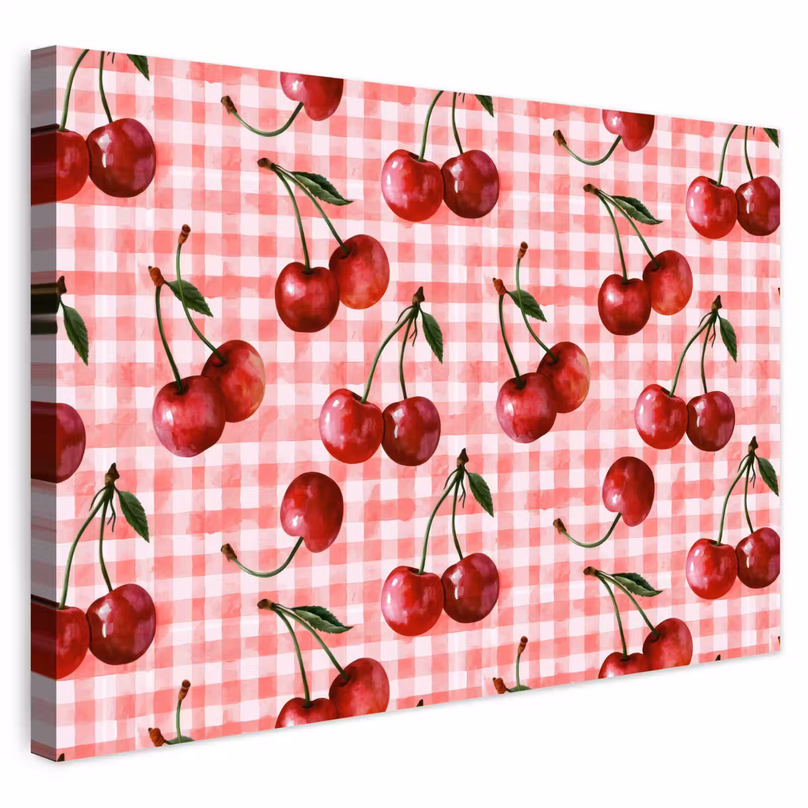 Buiten canvas - Kersen - Blokken - Rood — 1