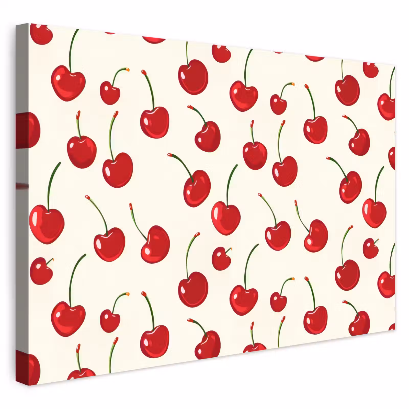 Buiten canvas - Kersen - Minimalistisch - Rood — 1