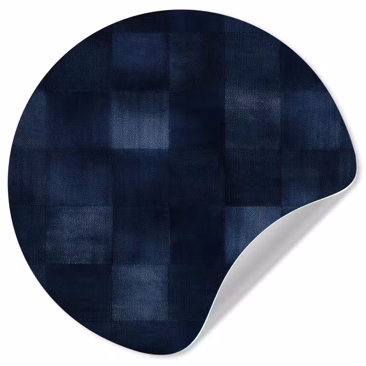 Behangcirkel - Patroon - Ruit - Marineblauw — 1