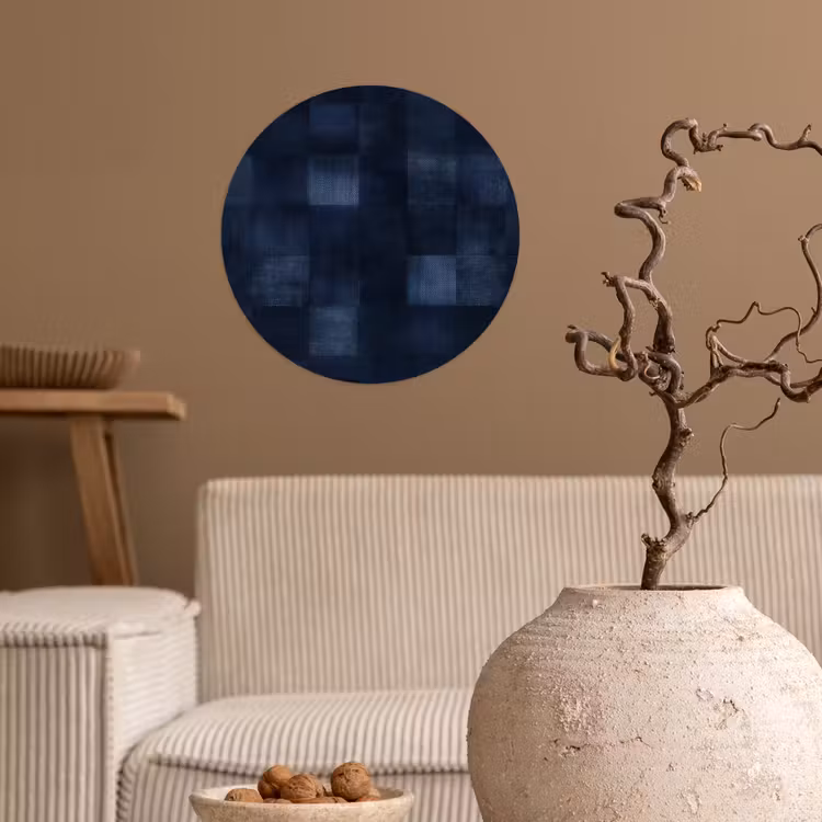 Behangcirkel - Patroon - Ruit - Marineblauw — 2