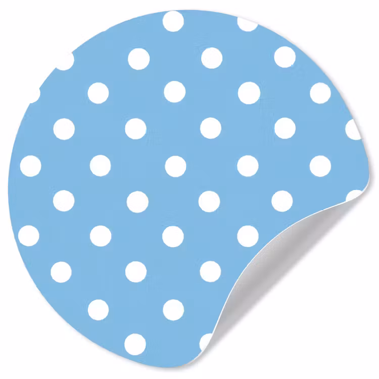 Behangcirkel - Polka - Dots - Blauw — 1
