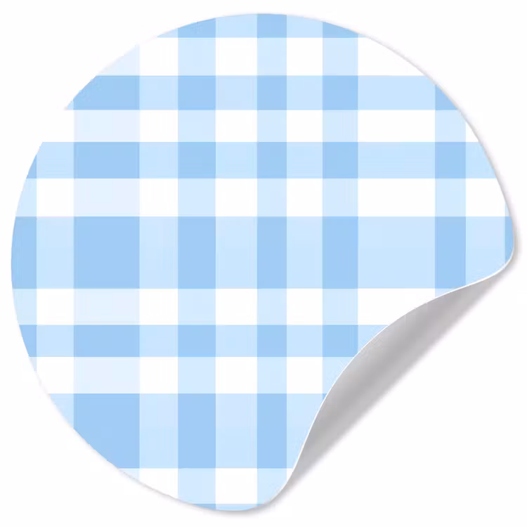 Behangcirkel - Ruit - Patroon - Blauw — 1