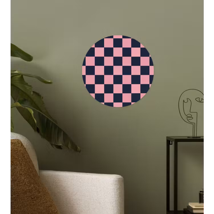 Behangcirkel - Traditioneel - Patroon - Blauw - Roze — 3