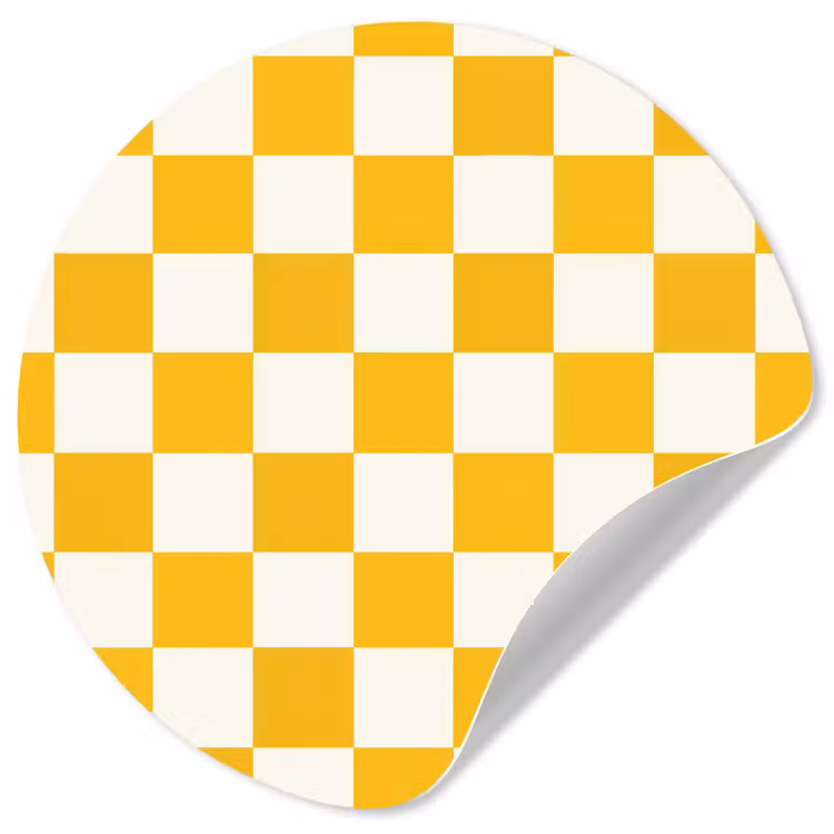 Behangcirkel - Traditioneel - Patroon - Geel — 1