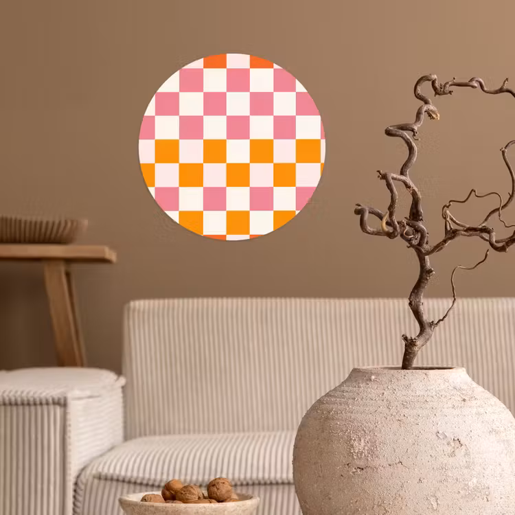 Behangcirkel - Vierkant - Patroon - Oranje — 2