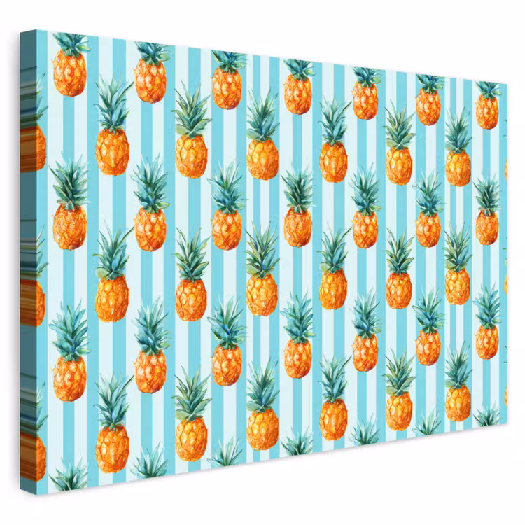 Buiten canvas - Ananas - Strepen - Groen — 1