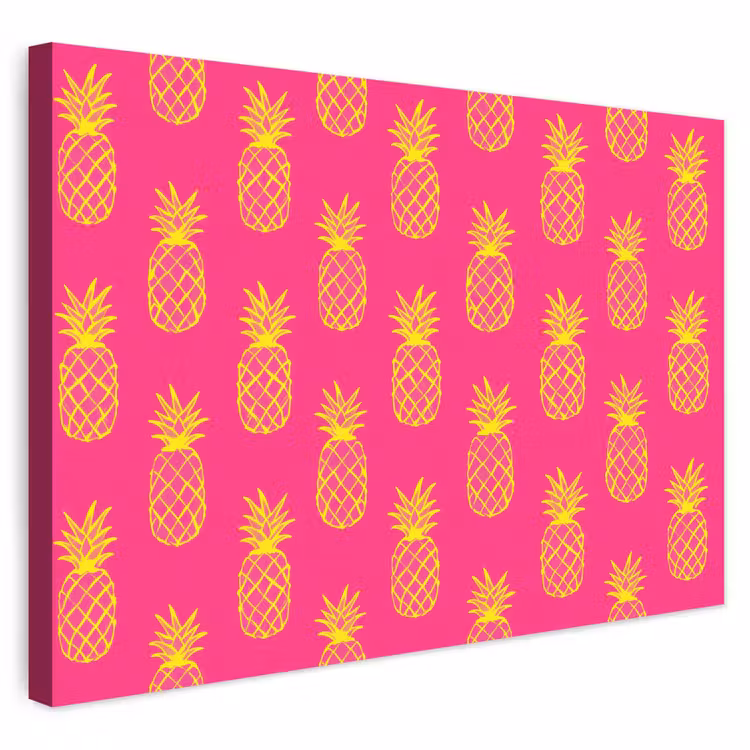 Buiten canvas - Ananas - Trendy - Roze — 1
