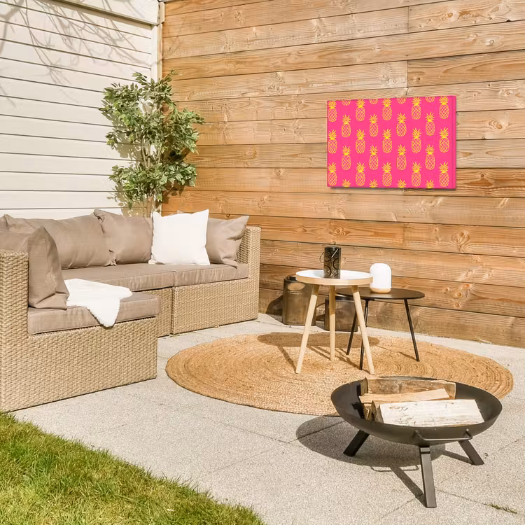 Buiten canvas - Ananas - Trendy - Roze — 5