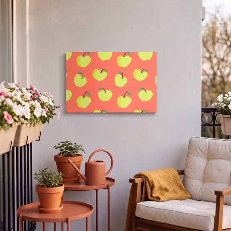 Buiten canvas - Appels - Modern - Groen — 4