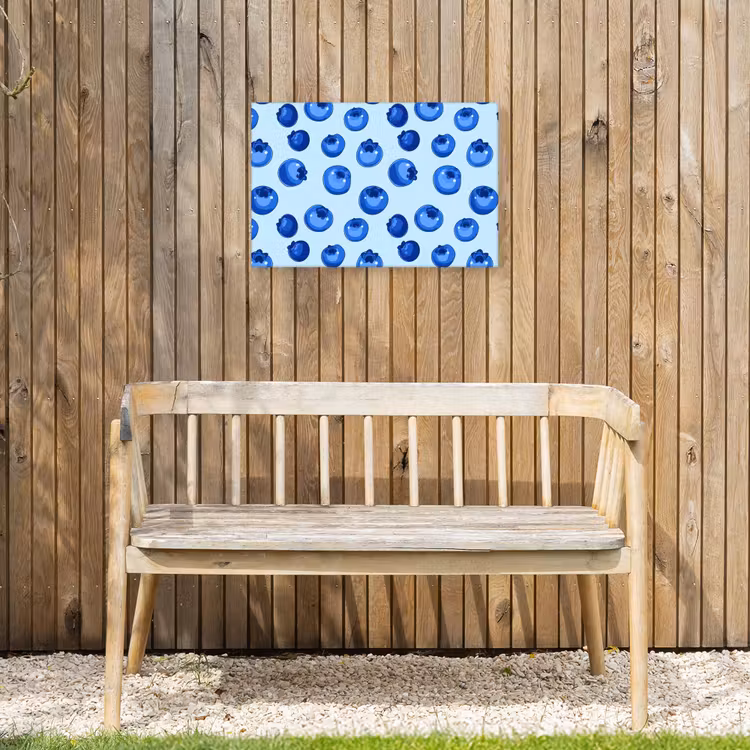 Buiten canvas - Bessen - Modern - Blauw — 3