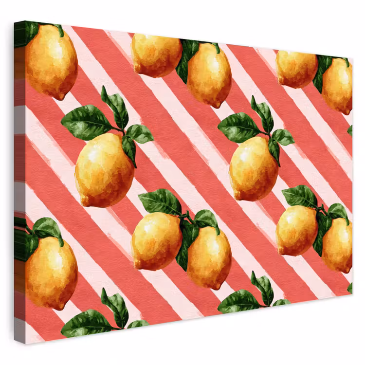 Buiten canvas - Citroen - Geïllustreerd - Oranje — 1