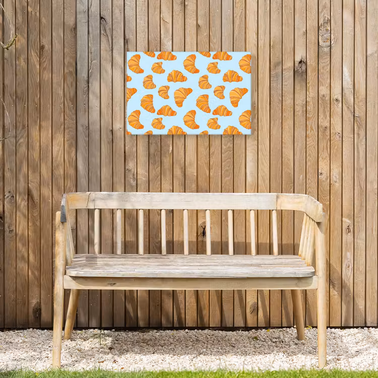 Buiten canvas - Croissant - Speels - Blauw — 3