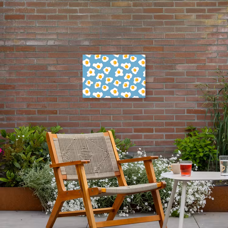 Buiten canvas - Eieren - Dooiers - Blauw — 2