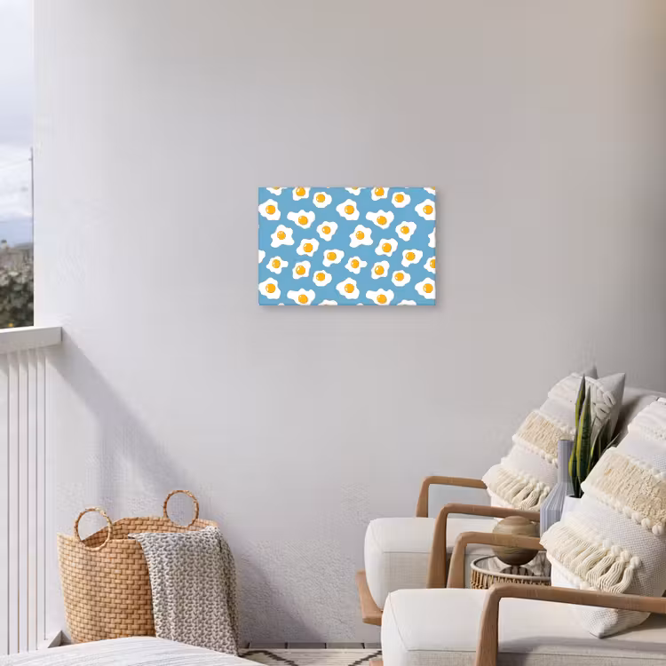 Buiten canvas - Eieren - Dooiers - Blauw — 4