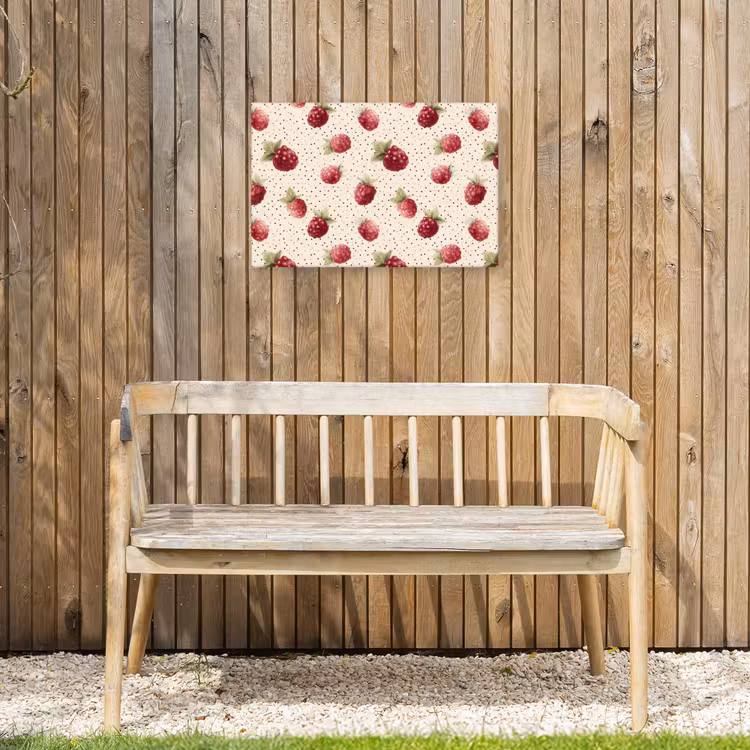 Buiten canvas - Framboos - Stippen - Rood — 3