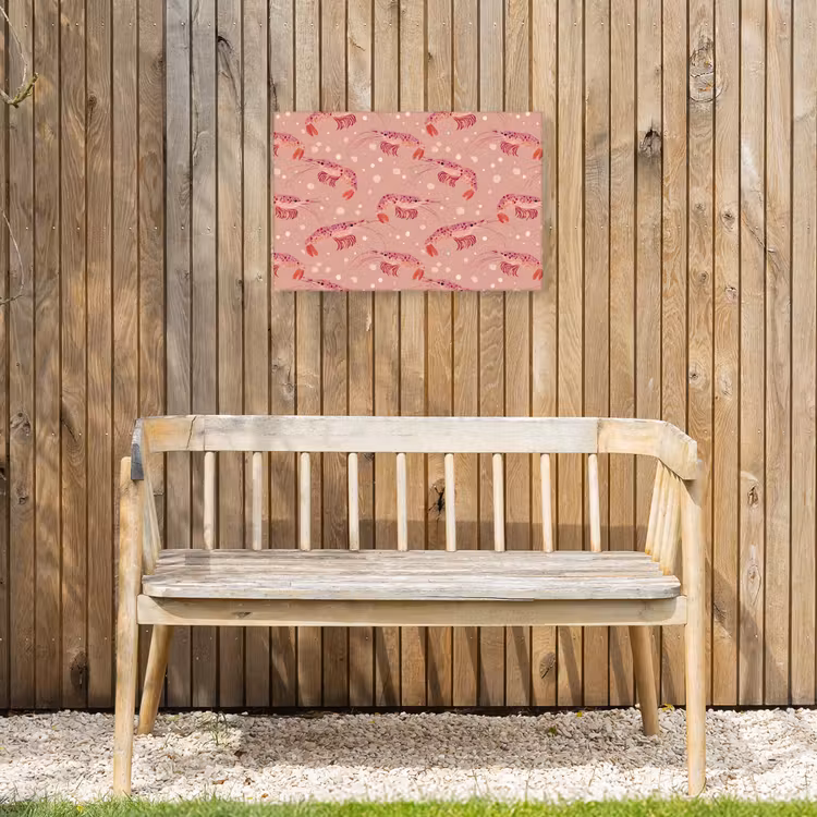 Buiten canvas - Garnalen - Stippen - Roze — 3