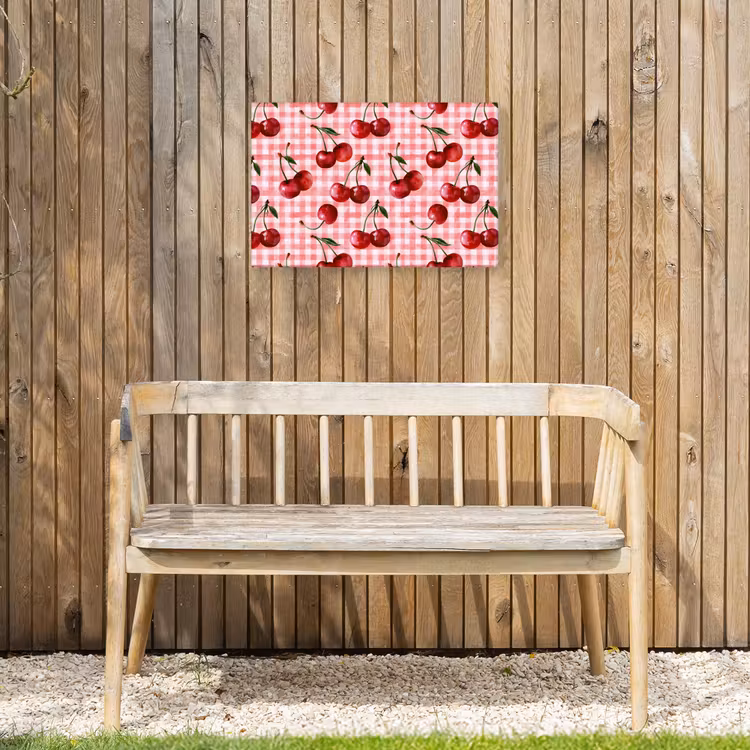 Buiten canvas - Kersen - Blokken - Rood — 3