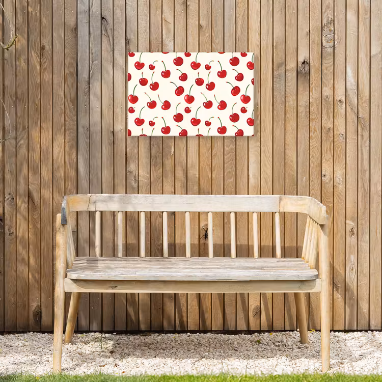 Buiten canvas - Kersen - Minimalistisch - Rood — 3
