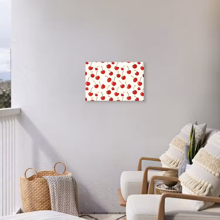 Buiten canvas - Kersen - Minimalistisch - Rood — 4