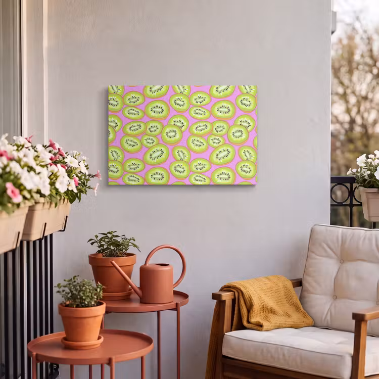 Buiten canvas - Kiwi - Speels - Groen — 4