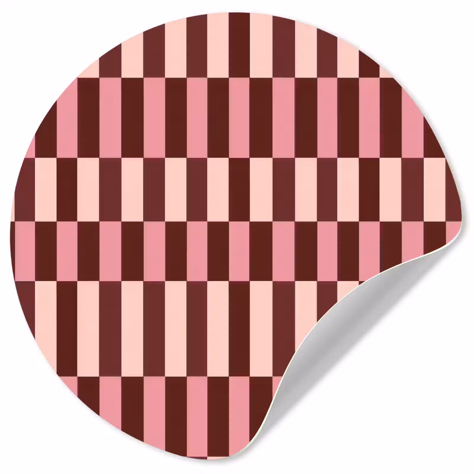 Behangcirkel - Roze - Rood - Blokjes — 1
