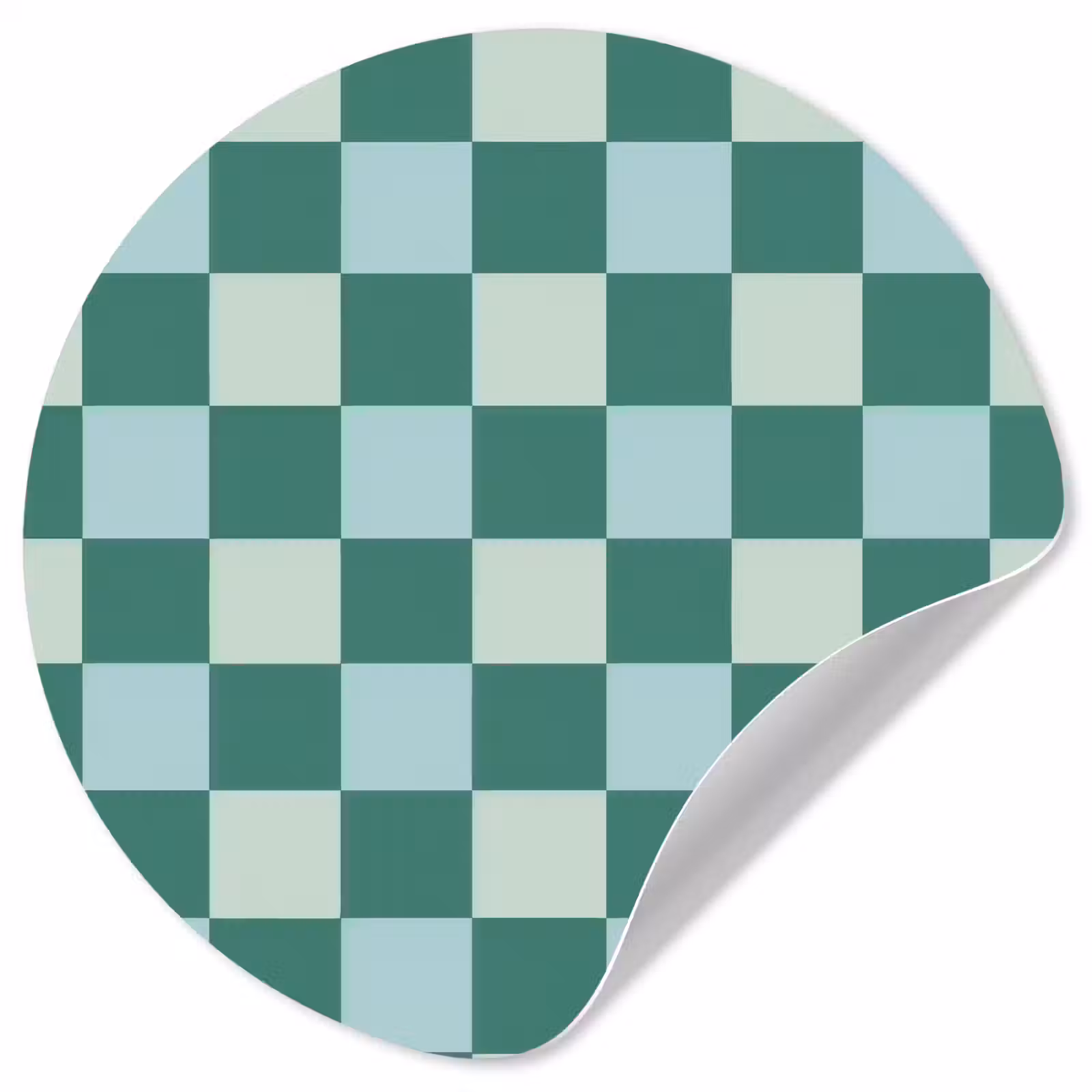 Behangcirkel - Schaak - Klassiek - Groen — 1