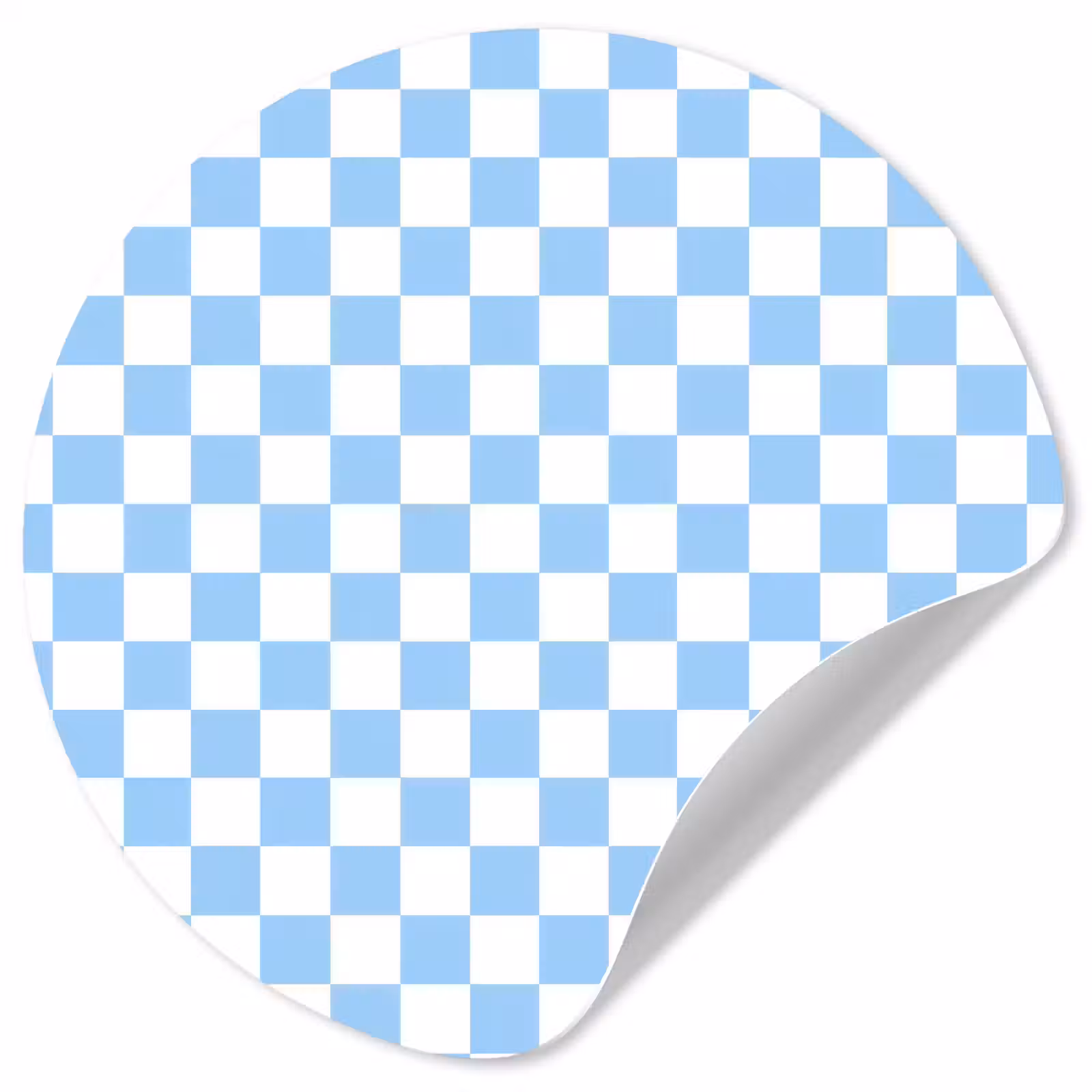 Behangcirkel - Schaakbord - Klassiek - Blauw — 1