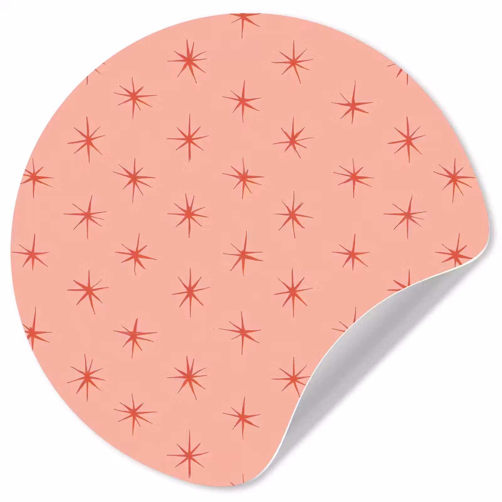Behangcirkel - Sterretjes - Patroon - Oranje — 1