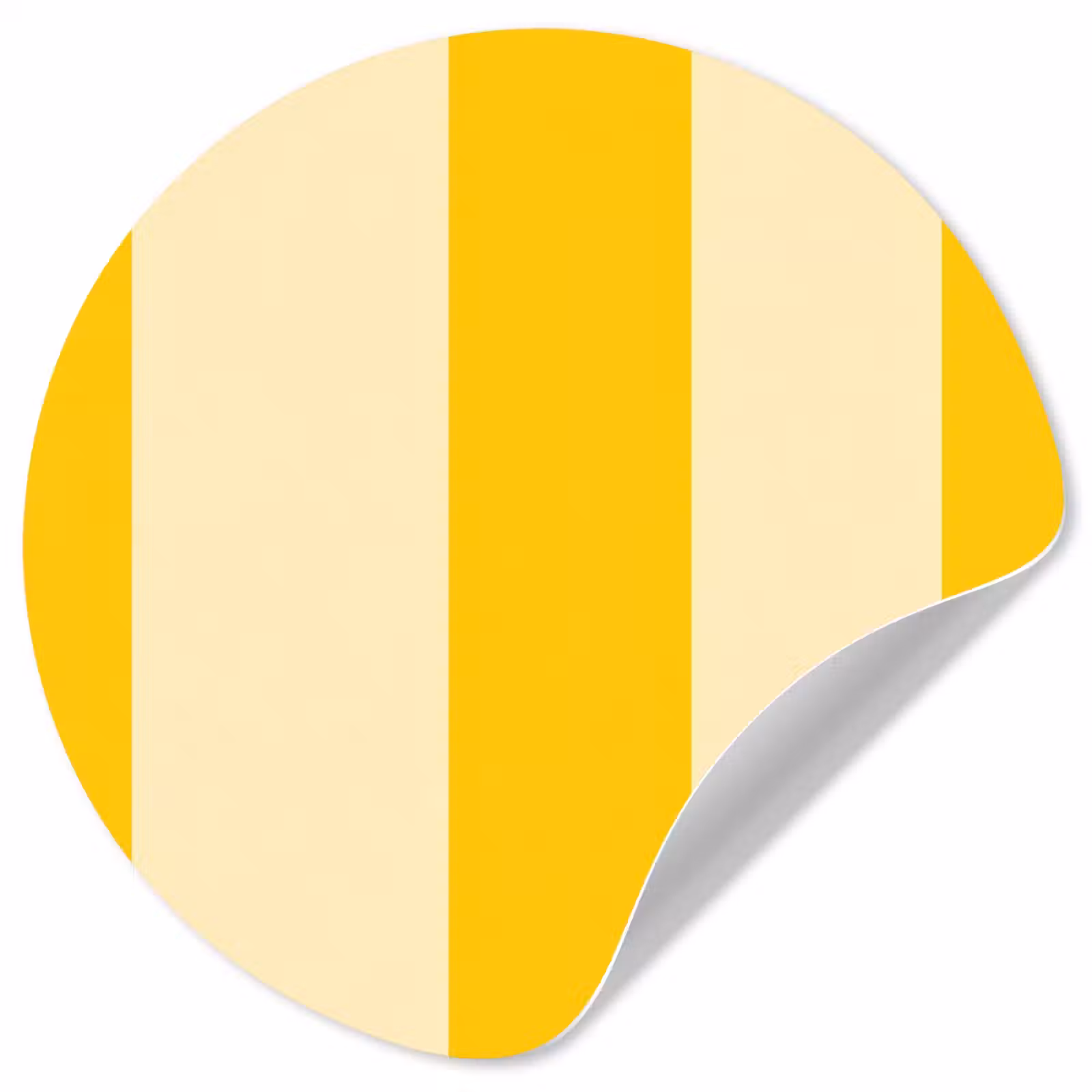 Behangcirkel - Strepen - Klassiek - Geel — 1