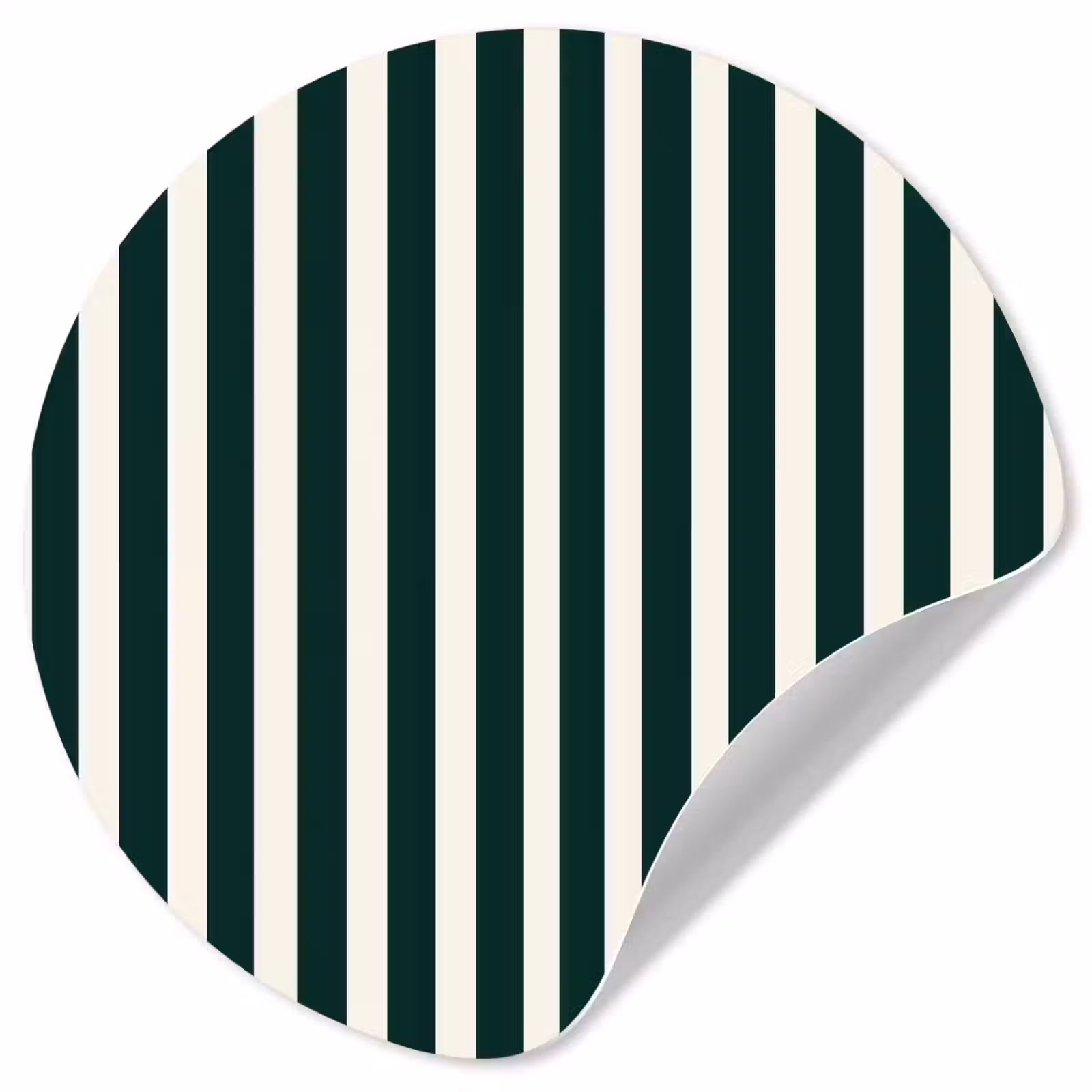 Behangcirkel - Strepen - Klassiek - Groen — 1