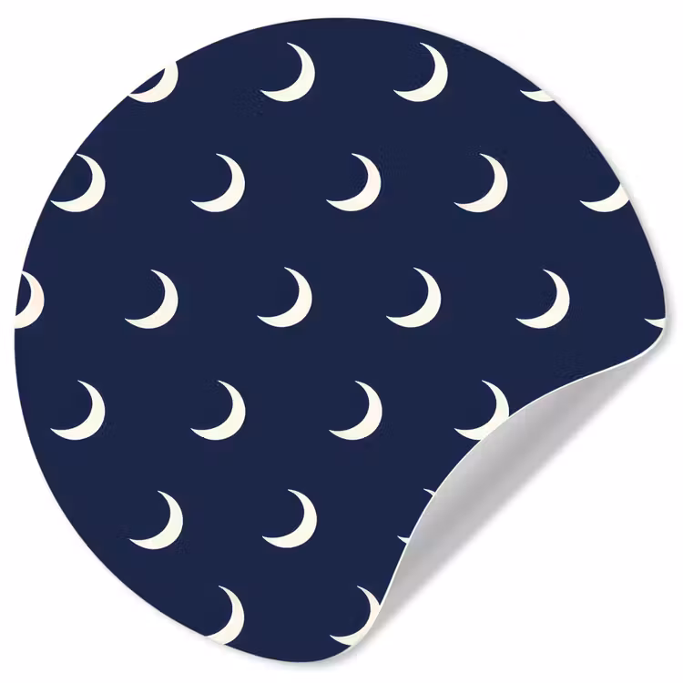 Behangcirkel - Patroon - Manen - Blauw — 1
